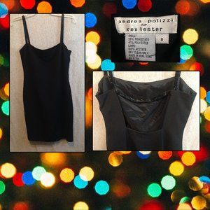 Vintage designer cocktail dress by Andrea Polizzi size 8